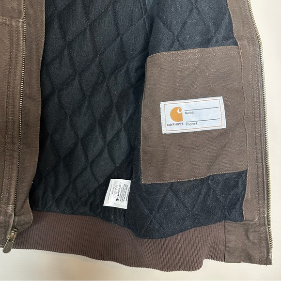 CARHARTT Heavy Duty Canvas Bomber Jacket size M (10-12) - Picture 6 of 6